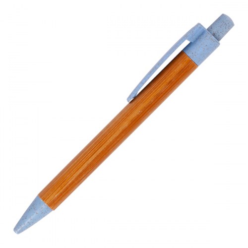 Długopis bambusowy Evora, niebieski