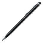 Długopis aluminiowy Touch Tip, czarny - druga jakość