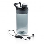 Butelka sportowa 500 ml, bezprzewodowe słuchawki