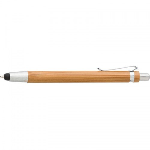 Bambusowy zestaw piśmienniczy, długopis touch pen i ołówek mechaniczny