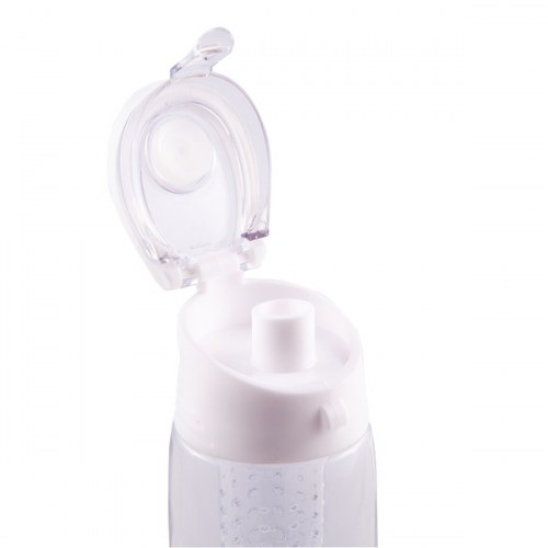 Bidon Mint 700 ml, biały/transparentny