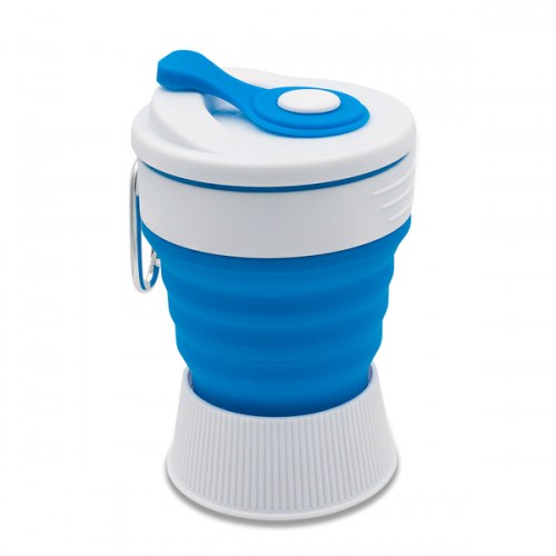 Kubek silikonowy 350 ml Flexi, niebieski
