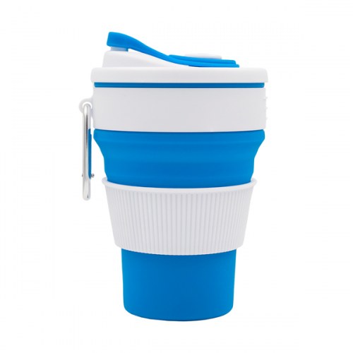 Kubek silikonowy 350 ml Flexi, niebieski