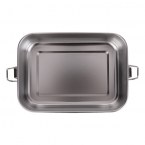Stalowy lunch box 800 ml Somerton, srebrny - druga jakość