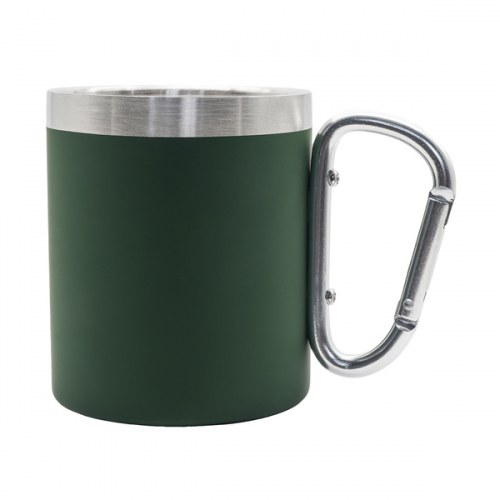 Kubek stalowy Magaro 300 ml, ciemnozielony