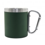 Kubek stalowy Magaro 300 ml, ciemnozielony