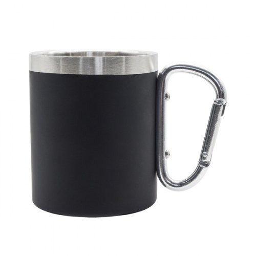 Kubek stalowy Magaro 300 ml, czarny