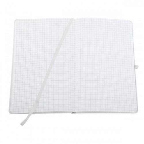 Notatnik 130x210/80k kratka Asturias, biały - druga jakość
