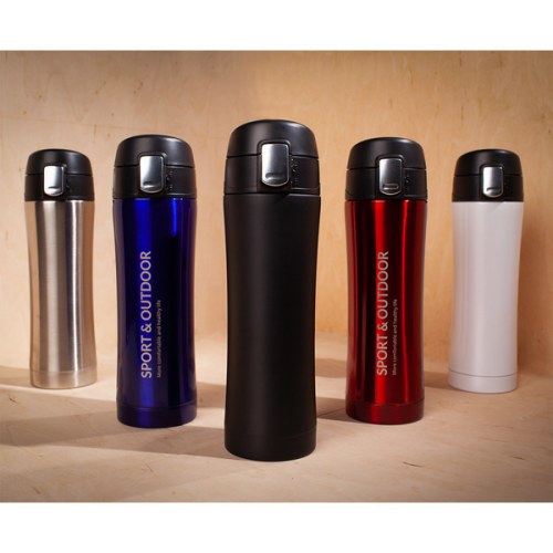 Kubek izotermiczny Secure 400 ml, czarny - druga jakość