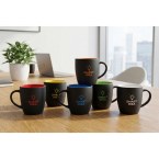 Kubek ceramiczny Esla 345 ml, ciemny zielony