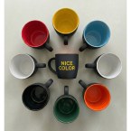 Kubek ceramiczny Esla 345 ml, niebieski