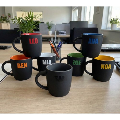 Kubek ceramiczny Esla 345 ml, biały