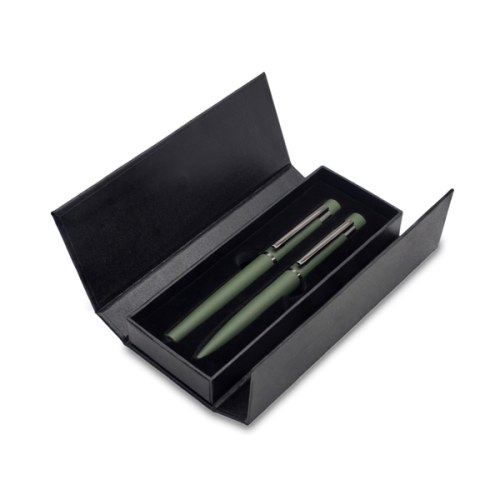 Zestaw piśmienniczy Softis, ciemny zielony