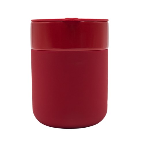 Kubek ceramiczny Caldo 370 ml, czerwony