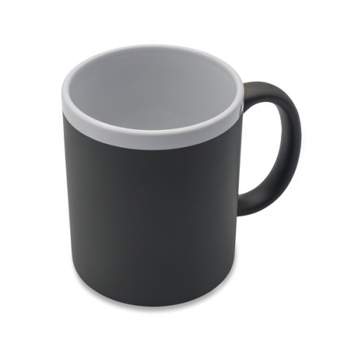 Kubek ceramiczny Velutti 350 ml, szary