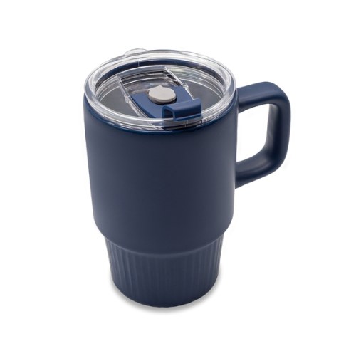 Kubek ceramiczny Azzurro 440 ml, granatowy