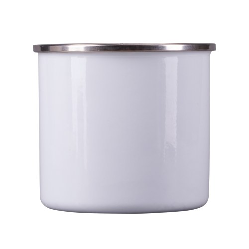 Kubek emaliowany Oldie 500 ml, biały - druga jakość