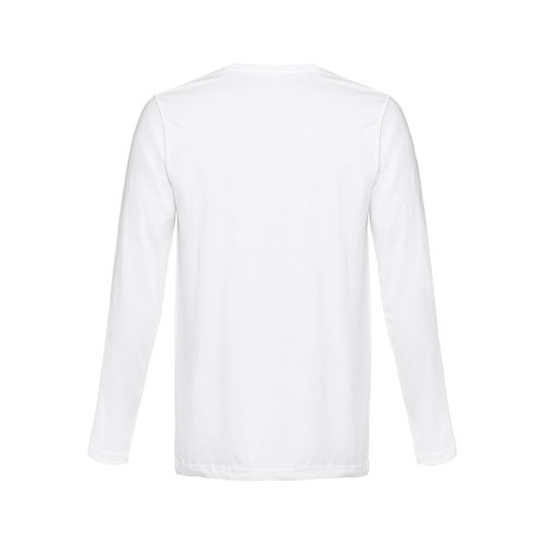 THC BUCHAREST WH. Męski bawełniany T-shirt z długim rękawem