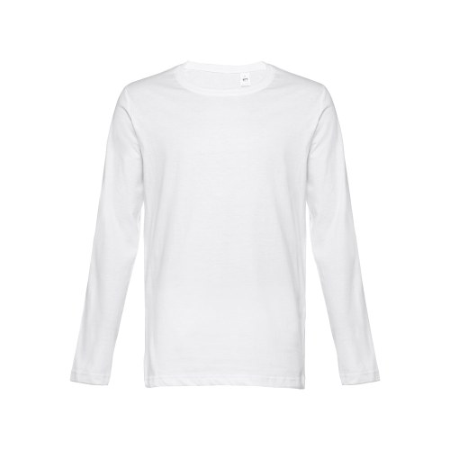 THC BUCHAREST WH. Męski bawełniany T-shirt z długim rękawem