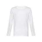 THC BUCHAREST WH. Męski bawełniany T-shirt z długim rękawem