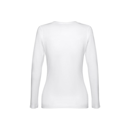 THC BUCHAREST WOMEN WH. T-shirt damski z długim rękawem taliowany