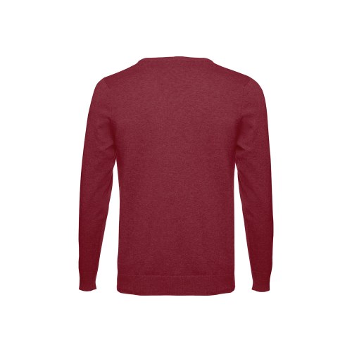THC MILAN. Męski sweter V-neck z bawełny i poliamidu