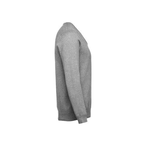 THC MILAN. Męski sweter V-neck z bawełny i poliamidu