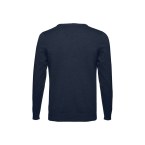 THC MILAN. Męski sweter V-neck z bawełny i poliamidu