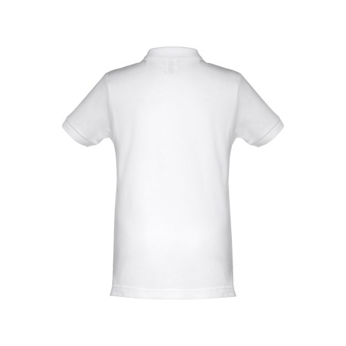 THC ADAM KIDS WH. Koszulka polo z krótkim rękawem dla dzieci (unisex). Kolor biały