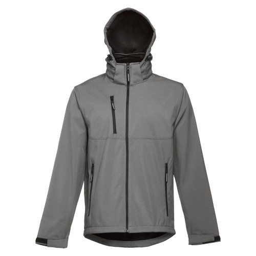 THC ZAGREB. Męska kurtka softshell z poliestru i elastanu