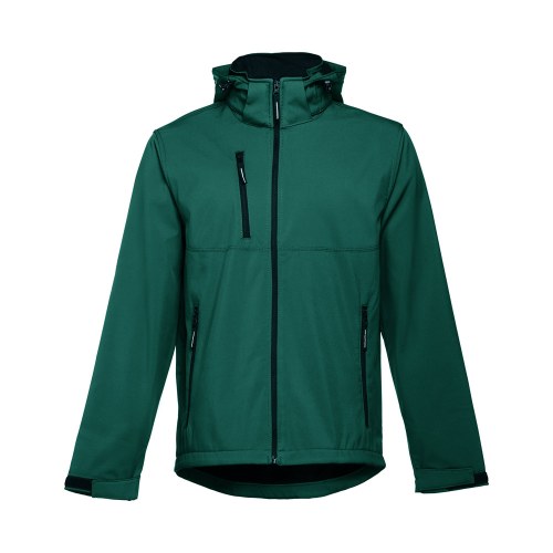 THC ZAGREB. Męska kurtka softshell z poliestru i elastanu