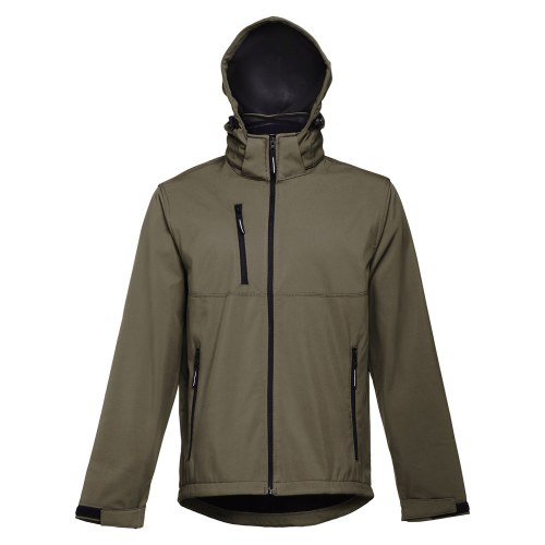 THC ZAGREB. Męska kurtka softshell z poliestru i elastanu