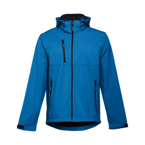 THC ZAGREB. Męska kurtka softshell z poliestru i elastanu