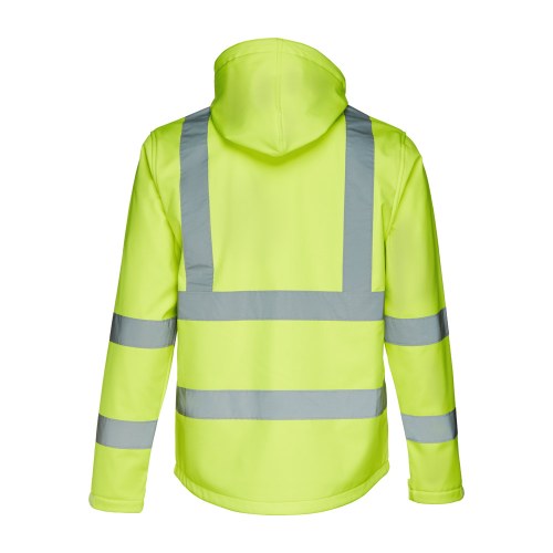 THC ZAGREB WORK. Kurtka softshell o wysokiej widoczności (unisex)