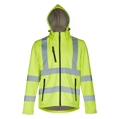 THC ZAGREB WORK. Kurtka softshell o wysokiej widoczności (unisex)
