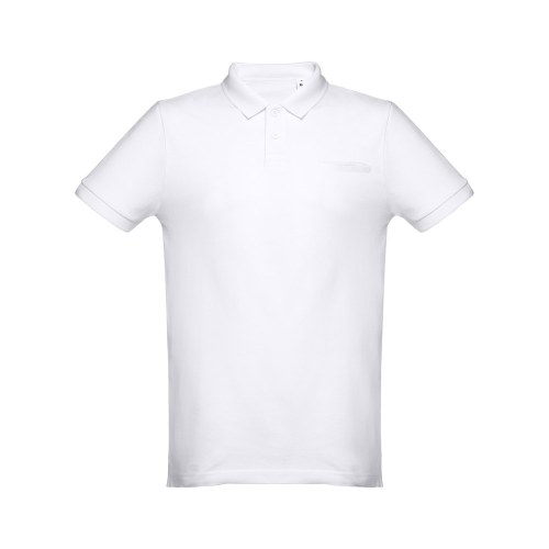 THC DHAKA WH. Męski polo t-shirt