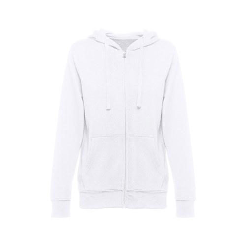 THC AMSTERDAM WOMEN WH. Bluza damska z kapturem i pełnym zamkiem