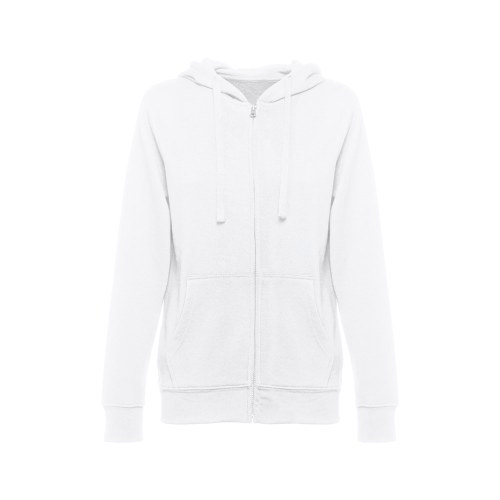 THC AMSTERDAM WOMEN WH. Bluza damska z kapturem i pełnym zamkiem