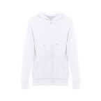 THC AMSTERDAM WOMEN WH. Bluza damska z kapturem i pełnym zamkiem