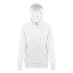 THC AMSTERDAM WOMEN WH. Bluza damska z kapturem i pełnym zamkiem