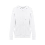 THC AMSTERDAM WOMEN WH. Bluza damska z kapturem i pełnym zamkiem