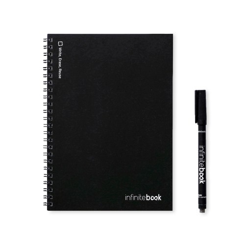 INFINITEBOOK PLAIN A5. Infinitebook z elastyczną okładką i 15 zwykłymi stronami do tablicy