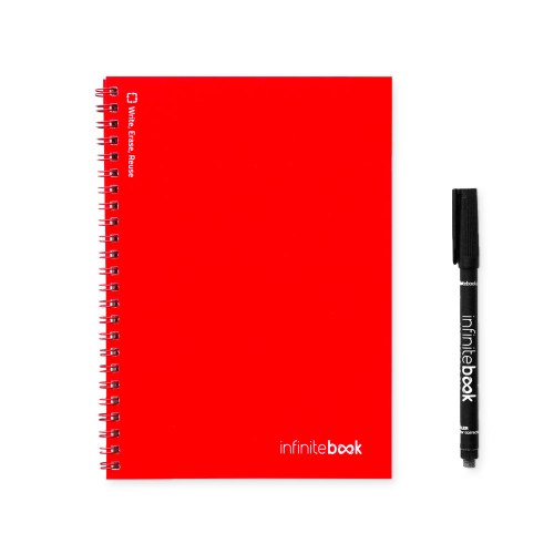 INFINITEBOOK PLAIN A5. Infinitebook z elastyczną okładką i 15 zwykłymi stronami do tablicy