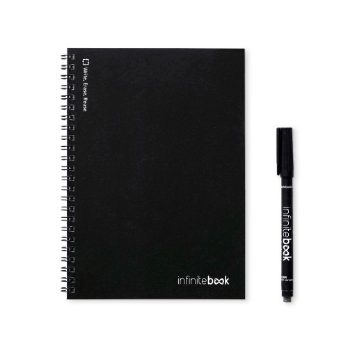 INFINITEBOOK LINED A5. Infinitebook z elastyczną okładką i 15 stronami do tablicy w linie