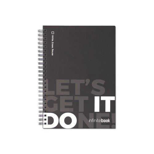 STARTER KIT INFINITEBOOK. Zestaw „Infinitebook” w twardej oprawie, 1 zestaw do czyszczenia, 1 marker i 1 uchwyt na długopis