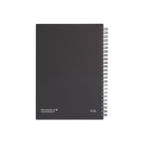 STARTER KIT INFINITEBOOK. Zestaw „Infinitebook” w twardej oprawie, 1 zestaw do czyszczenia, 1 marker i 1 uchwyt na długopis