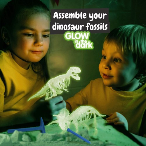 2 in 1 Fossil Excavation Kit I. Gra edukacyjna dla dzieci