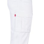 VL LUGH. Dwukolorowe spodnie diagonalne z wieloma kieszeniami (240 g/m²), z bawełny (35%) i poliestru (65%)