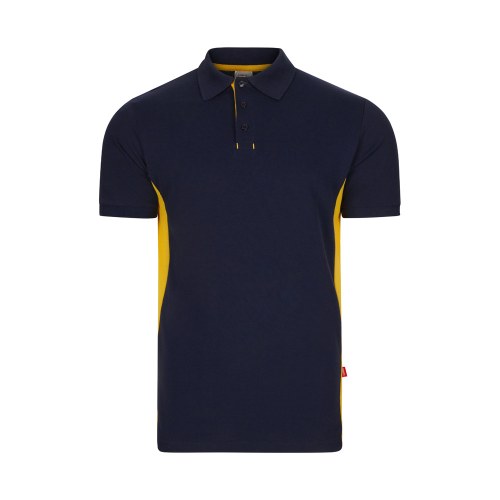 VL SUPAY. Dwukolorowa koszulka polo piqué (180 g/m²), krótki rękaw, bawełna (60%) i poliester (40%)