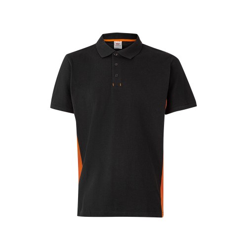 VL SUPAY. Dwukolorowa koszulka polo piqué (180 g/m²), krótki rękaw, bawełna (60%) i poliester (40%)